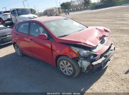 2016 HYUNDAI ACCENT SE Red  Gasoline KMHCT5AE2GU267957 photo #1