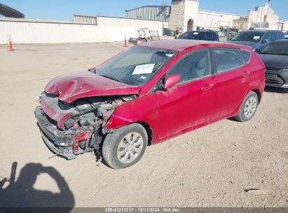 2016 HYUNDAI ACCENT SE Red  Gasoline KMHCT5AE2GU267957 photo #3