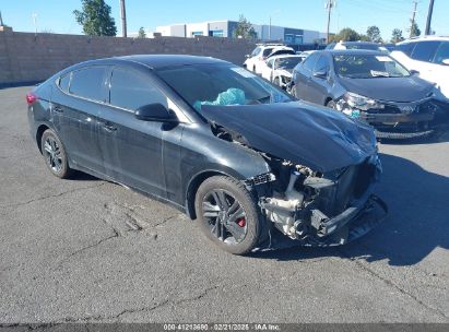 2020 HYUNDAI ELANTRA SEL Black  Gasoline 5NPD84LF0LH533376 photo #1