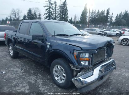 2023 FORD F-150 XLT Blue  Gasoline 1FTFW1E51PFA84677 photo #1