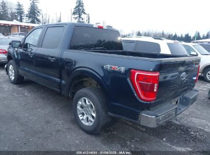 2023 FORD F-150 XLT Blue  Gasoline 1FTFW1E51PFA84677 photo #4