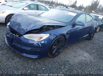 2022 TESLA MODEL S DUAL MOTOR ALL-WHEEL DRIVE Blue  Electric 5YJSA1E50NF463507 photo #3