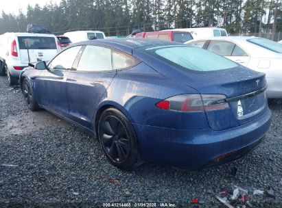 2022 TESLA MODEL S DUAL MOTOR ALL-WHEEL DRIVE Blue  Electric 5YJSA1E50NF463507 photo #4