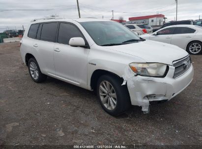 2009 TOYOTA HIGHLANDER HYBRID White  Hybrid JTEEW41A392032750 photo #1