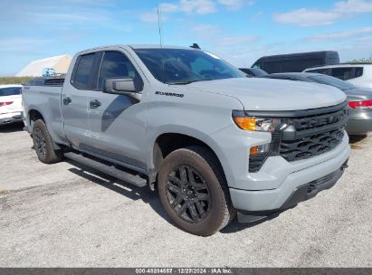 2024 CHEVROLET SILVERADO 1500 4WD  STANDARD BED CUSTOM Gray  Gasoline 1GCRDBEK1RZ297418 photo #1