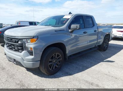 2024 CHEVROLET SILVERADO 1500 4WD  STANDARD BED CUSTOM Gray  Gasoline 1GCRDBEK1RZ297418 photo #3