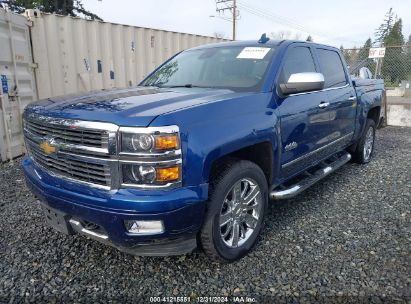 2015 CHEVROLET SILVERADO 1500 HIGH COUNTRY Blue  Gasoline 3GCPCTEJ2FG499297 photo #3