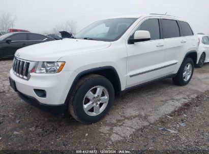 2012 JEEP GRAND CHEROKEE LAREDO White  Flexible Fuel 1C4RJFAG3CC348896 photo #3