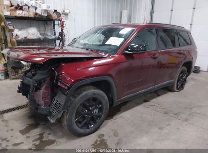 2024 JEEP GRAND CHEROKEE L ALTITUDE 4X4 Maroon  Gasoline 1C4RJKAG1R8554450 photo #3