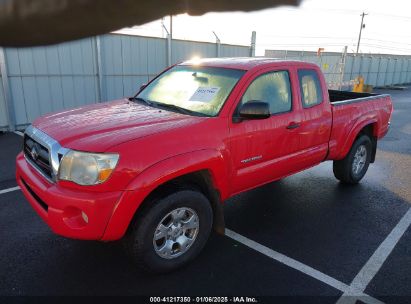 2008 TOYOTA TACOMA ACCESS CAB Red  Gasoline 5TEUU42N28Z580286 photo #3