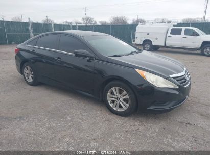 2014 HYUNDAI SONATA GLS Black  Gasoline 5NPEB4AC3EH886552 photo #1