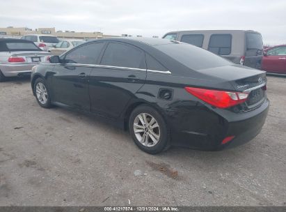 2014 HYUNDAI SONATA GLS Black  Gasoline 5NPEB4AC3EH886552 photo #4