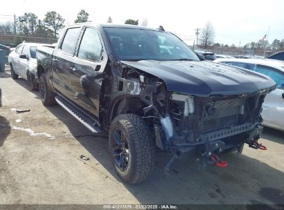 2022 CHEVROLET SILVERADO 1500 4WD  SHORT BED CUSTOM TRAIL BOSS Black  Gasoline 3GCPDCED5NG547087 photo #1