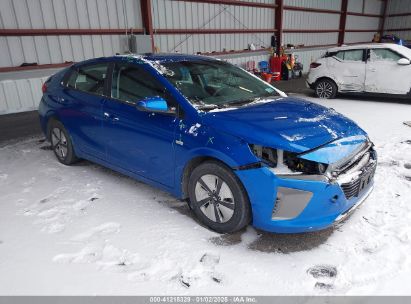 2018 HYUNDAI IONIQ HYBRID BLUE Blue  Hybrid KMHC65LC1JU064844 photo #1