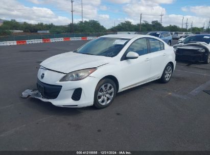 2012 MAZDA MAZDA3 I SPORT White  Gasoline JM1BL1UG8C1509510 photo #3