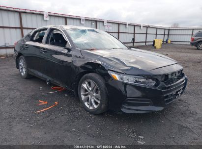 2018 HONDA ACCORD LX Black  Gasoline 1HGCV1F12JA004634 photo #1