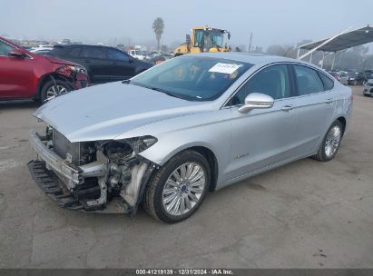 2016 FORD FUSION HYBRID SE Silver  Hybrid 3FA6P0LU3GR356222 photo #3