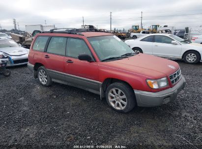 2000 SUBARU FORESTER S Red  Gasoline JF1SF6551YH722398 photo #1