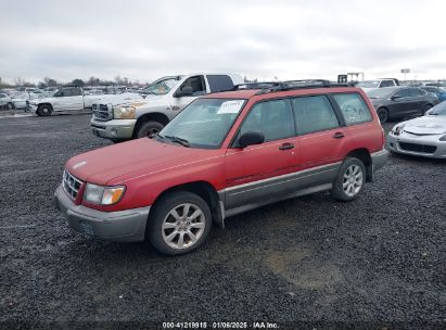 2000 SUBARU FORESTER S Red  Gasoline JF1SF6551YH722398 photo #3