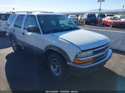 1999 CHEVROLET BLAZER LS White  Gasoline 1GNCS13WXX2141225 photo #1