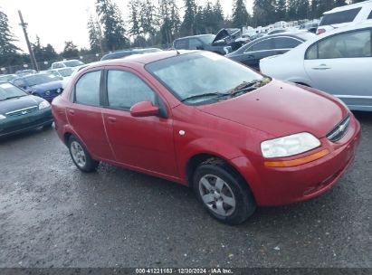 2005 CHEVROLET AVEO SPECIAL VALUE Red  Gasoline KL1TD52695B433870 photo #1