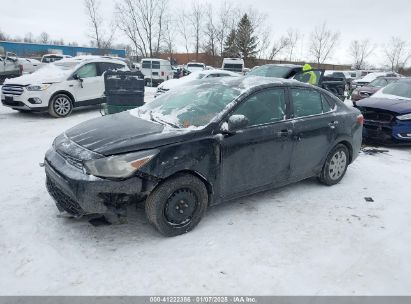 2022 KIA RIO S Black  Gasoline 3KPA24AD4NE463863 photo #3