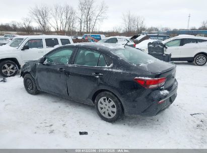 2022 KIA RIO S Black  Gasoline 3KPA24AD4NE463863 photo #4