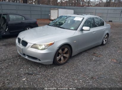 2005 BMW 530I Silver  Gasoline WBANA73555CR58430 photo #3