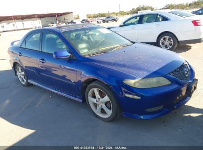 2004 MAZDA MAZDA6 S Blue  Gasoline 1YVFP80D345N88924 photo #1