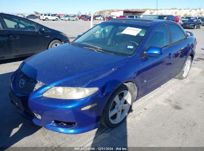 2004 MAZDA MAZDA6 S Blue  Gasoline 1YVFP80D345N88924 photo #3