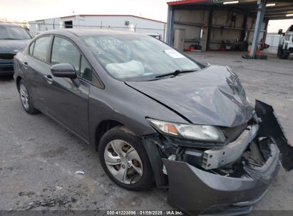 2015 HONDA CIVIC LX Gray  gas 19XFB2F53FE245507 photo #1