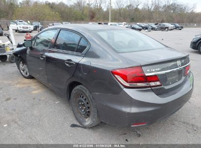 2015 HONDA CIVIC LX Gray  gas 19XFB2F53FE245507 photo #4