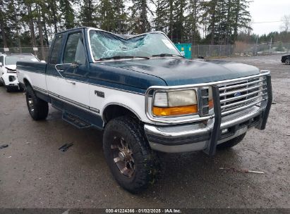 1996 FORD F250 Green  Gasoline 1FTHX26G3TEA37596 photo #1