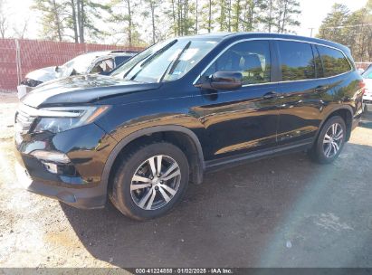 2018 HONDA PILOT EX-L Black  Gasoline 5FNYF5H54JB020754 photo #3