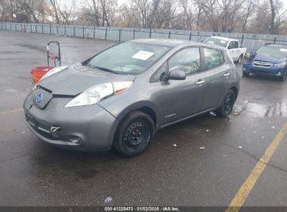 2015 NISSAN LEAF S Gray  Electric 1N4AZ0CP8FC313734 photo #3