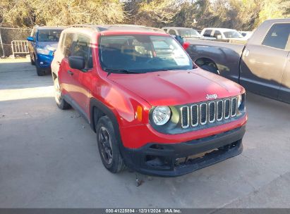 2017 JEEP RENEGADE SPORT FWD Red  gas ZACCJAAB7HPE60973 photo #1