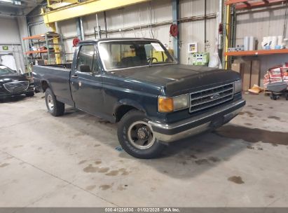 1991 FORD F150 Blue  Gasoline 2FTDF15Y8MCA05157 photo #1