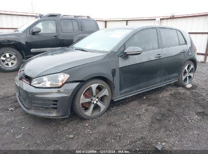 2017 VOLKSWAGEN GOLF GTI AUTOBAHN 4-DOOR/S 4-DOOR/SE 4-DOOR/SPORT 4-DOOR Black  Gasoline 3VW4T7AU0HM050891 photo #3