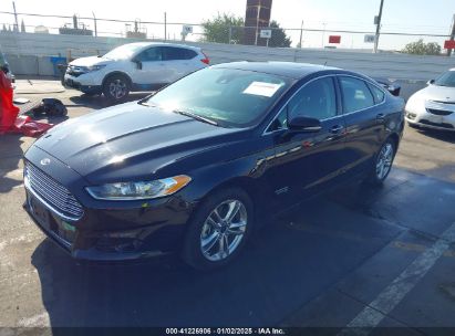 2016 FORD FUSION ENERGI TITANIUM Black  Hybrid 3FA6P0SU2GR315484 photo #3