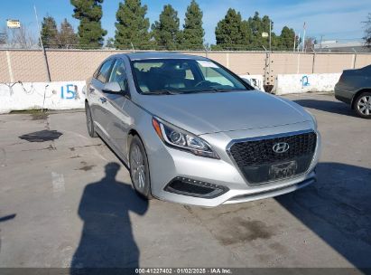 2016 HYUNDAI SONATA HYBRID SE Gray  Hybrid KMHE24L12GA012677 photo #1