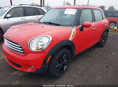 2011 MINI COOPER COUNTRYMAN Orange  Gasoline WMWZB3C51BWM01094 photo #3