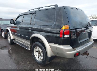 2002 MITSUBISHI MONTERO SPORT LTD Black  Gasoline JA4MT41R42P004506 photo #4