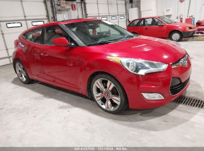 2012 HYUNDAI VELOSTER RED INT Red  Gasoline KMHTC6AD8CU043115 photo #1