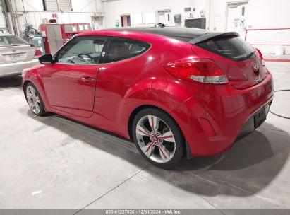 2012 HYUNDAI VELOSTER RED INT Red  Gasoline KMHTC6AD8CU043115 photo #4