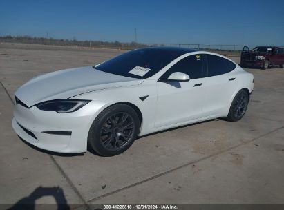 2022 TESLA MODEL S PLAID TRI MOTOR ALL-WHEEL DRIVE White  Electric 5YJSA1E69NF486471 photo #3