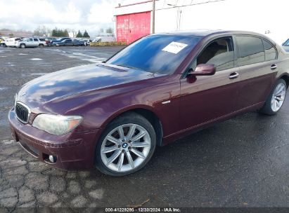 2008 BMW 750LI Burgundy  Gasoline WBAHN83548DT84067 photo #3