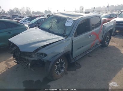 2022 TOYOTA TACOMA TRD OFF ROAD Gray  gas 3TYCZ5AN2NT096491 photo #3