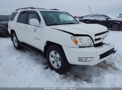 2005 TOYOTA 4RUNNER LIMITED V8 White  gas JTEBT17R850051789 photo #1