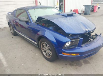 2005 FORD MUSTANG V6 DELUXE/V6 PREMIUM Dark Blue  Gasoline 1ZVFT80N855201387 photo #1