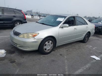 2002 TOYOTA CAMRY LE Gray  Gasoline JTDBE32K220114126 photo #3